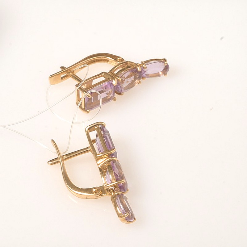 Серьги 02-2-025-02 (Au 585)