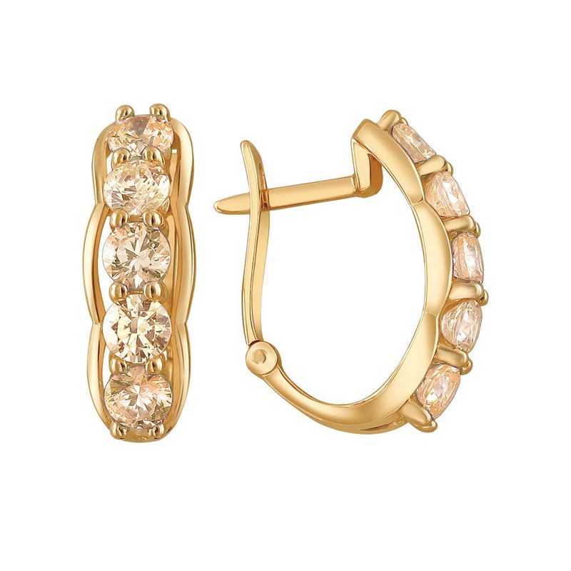 Серьги 01С2110859-2 (Au 585)