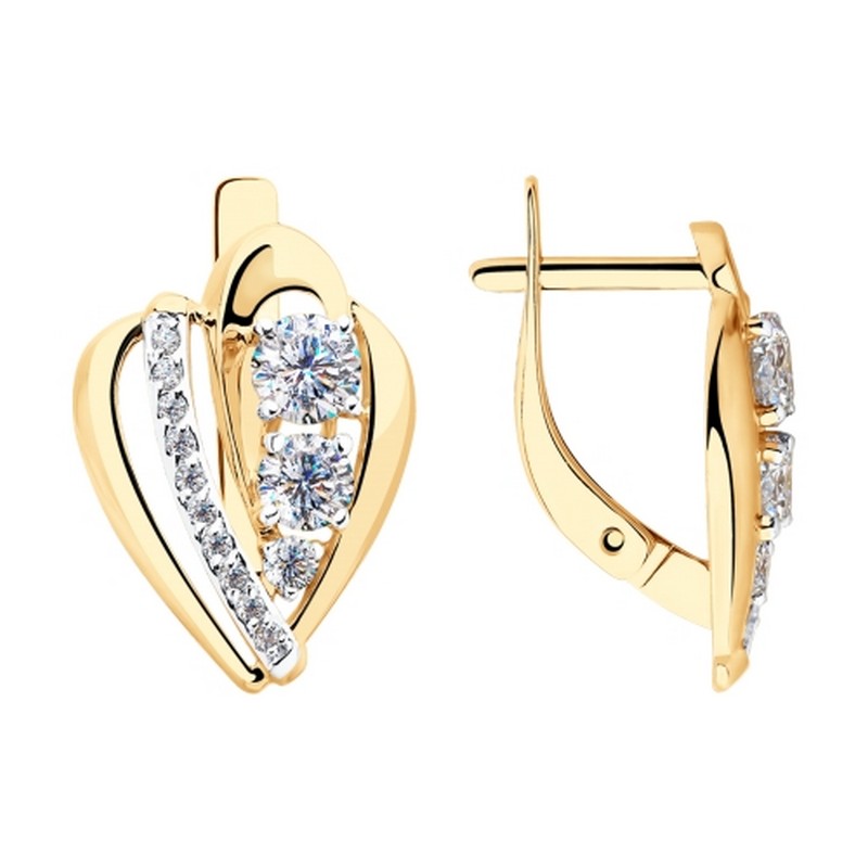 Серьги 028184 (Au 585)