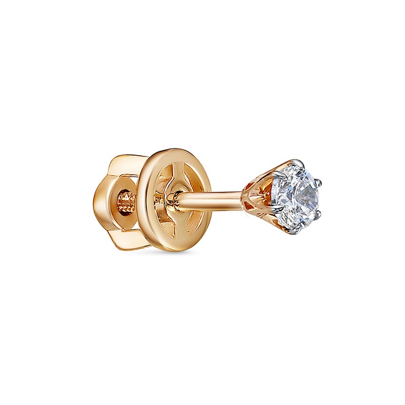 Серьга моно БР152445 (Au 585)