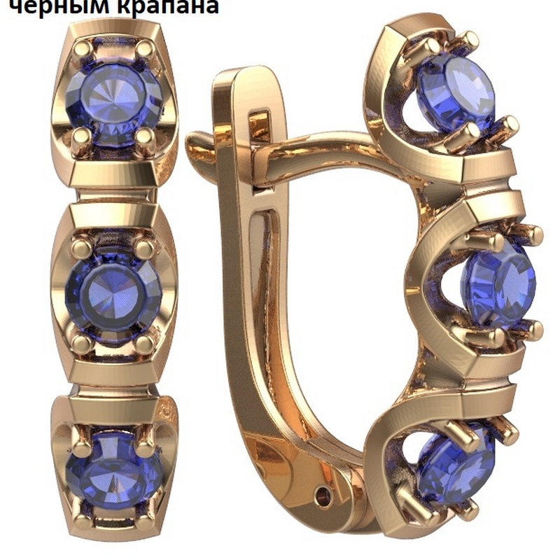 Серьги С1168-108 (Au 585)
