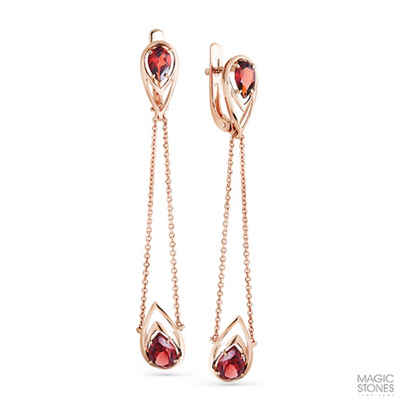 Серьги 02-2-677-0900-010 (Au 585)